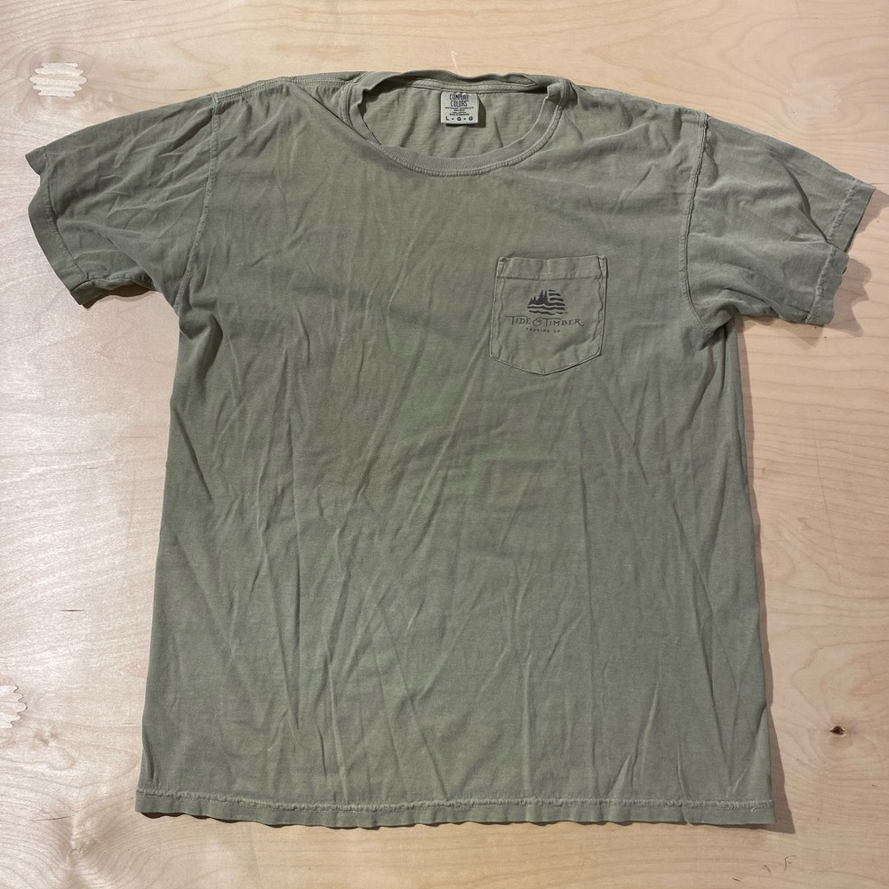 Comfort Colors Sage Cotton Tee Large (OM)
